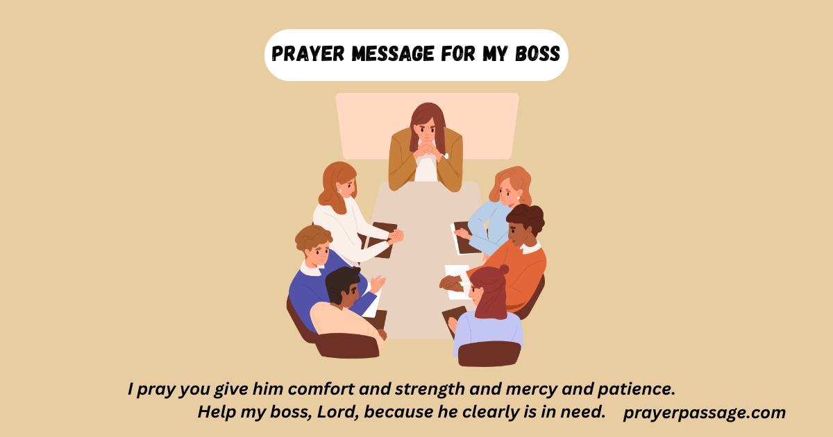 Prayer Message for My Boss