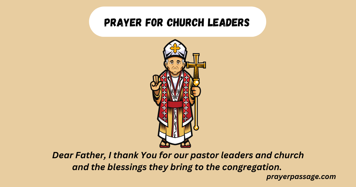prayer for church leaders