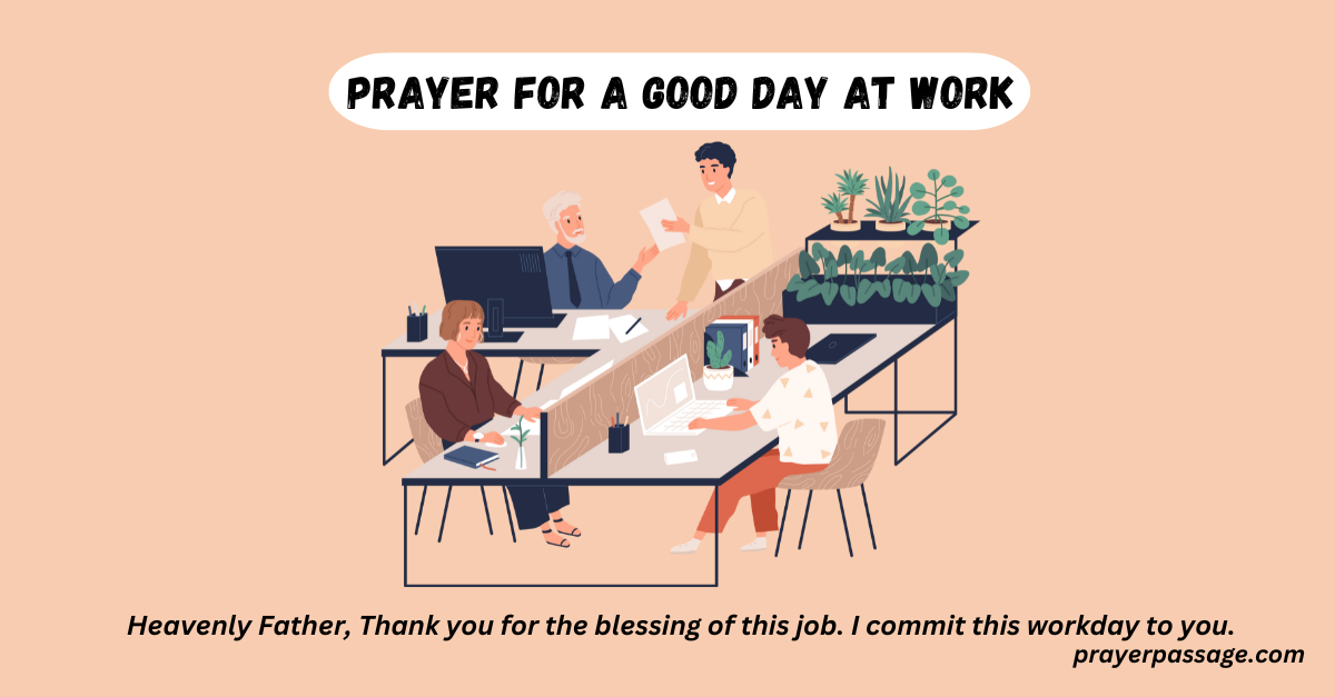 prayer for good day at work