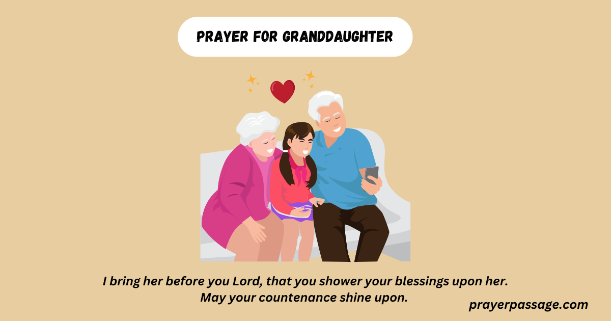 prayer for granddaughter