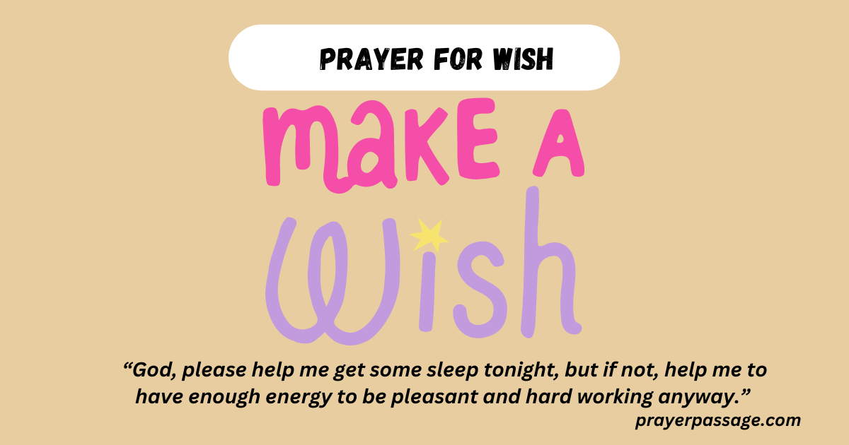 prayer for wish