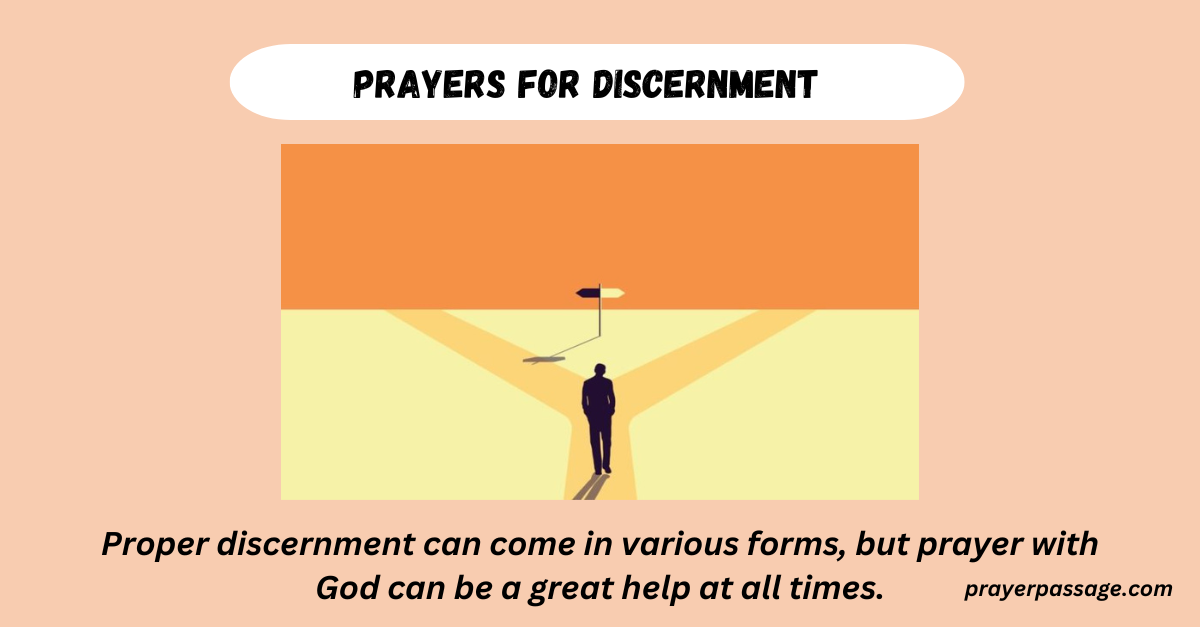 prayers for discernment