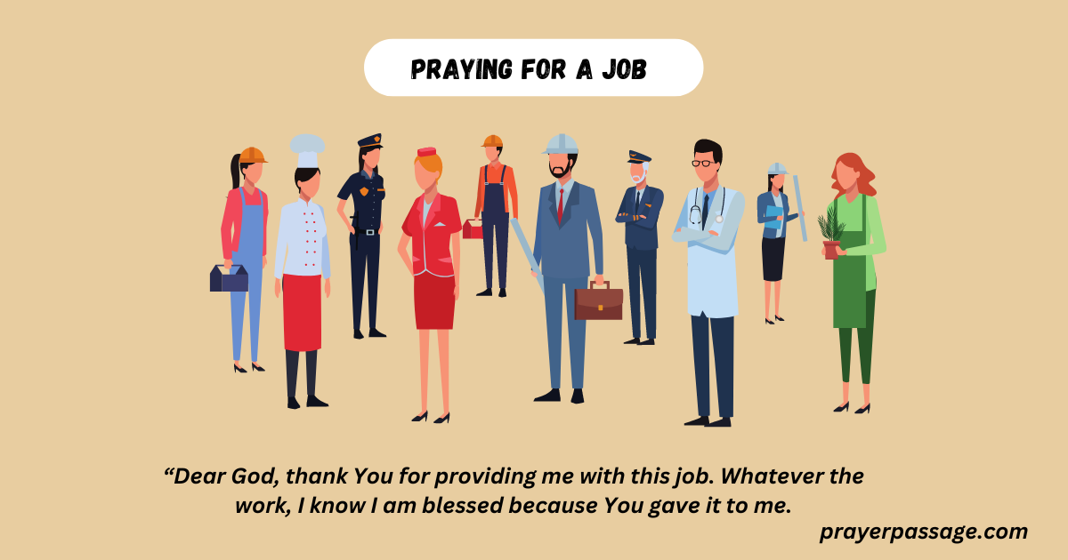 praying for a job