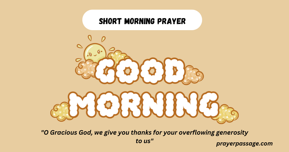 short morning prayer