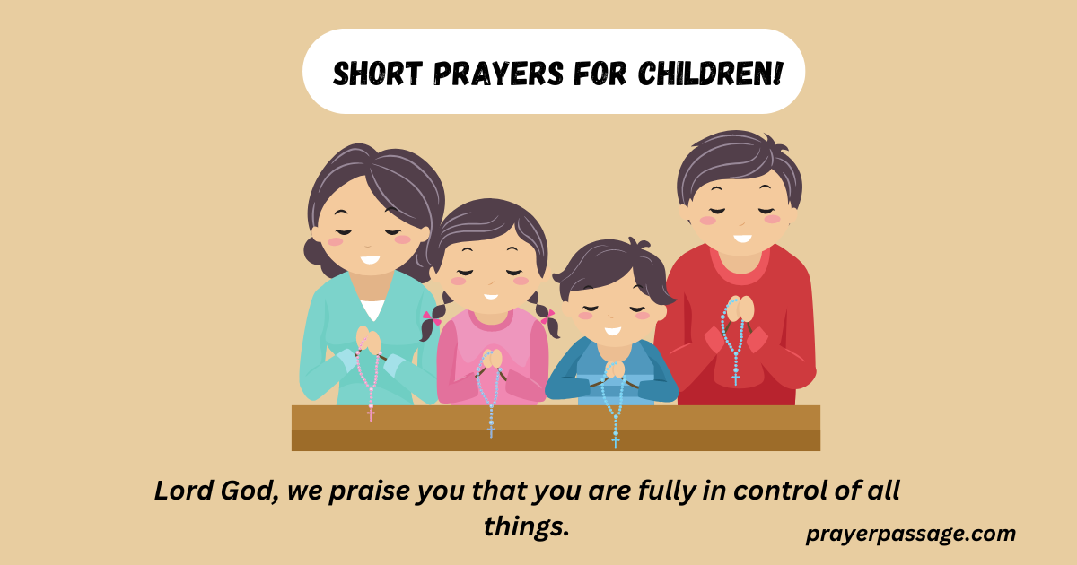 short prayers for children!