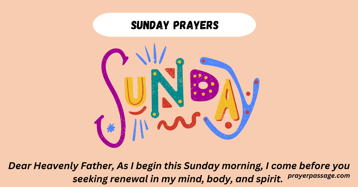 sunday prayers