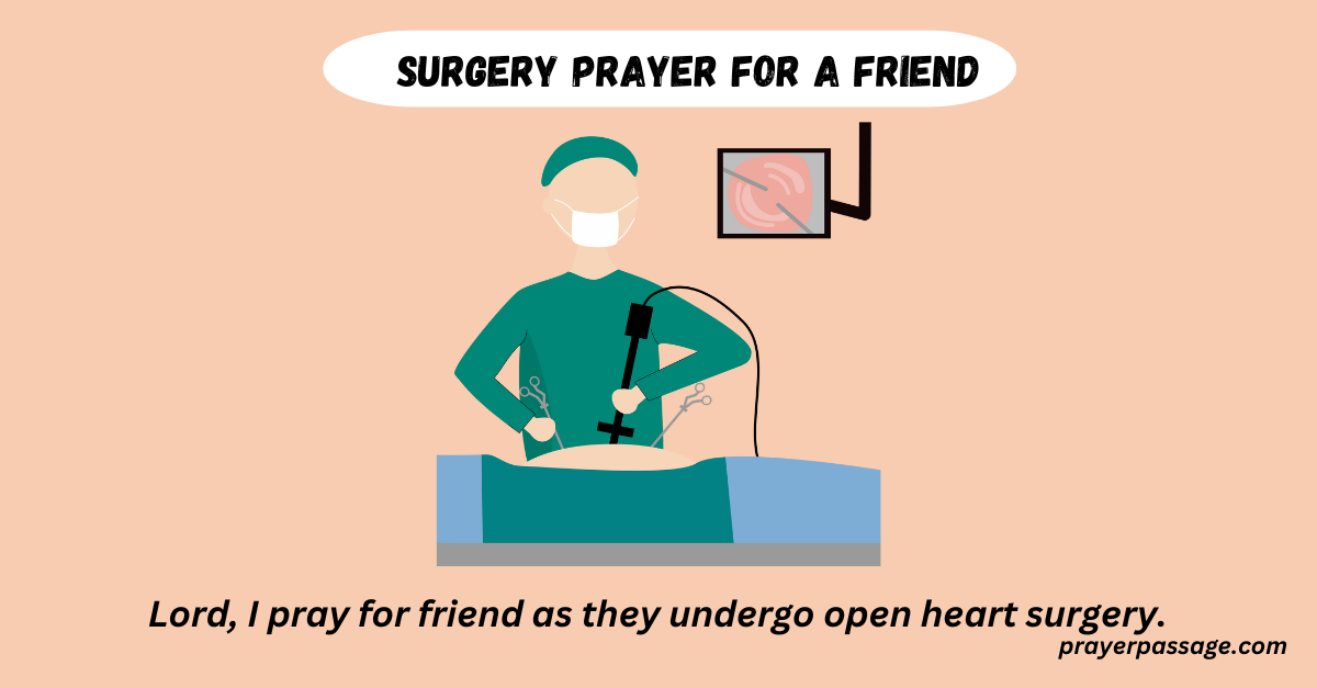 surgery prayer for a friend